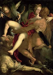 Herkules, Deianeira und der Kentaur Nessus, 1580