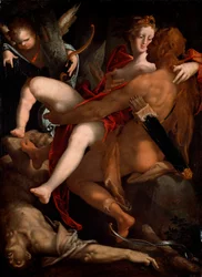 Herkules, Deianeira und der Kentaur Nessos