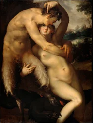 Jupiter und Antiope (Malerei, ca. 1596)