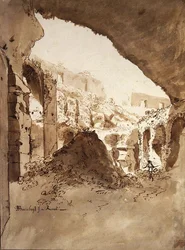 Blick in das Innere des Kolosseums