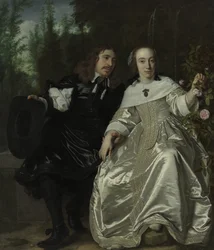 Abraham del Court en zijn echtgenote Maria de Kaersgieter