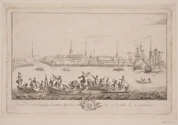 Prospekt von Slotsholmen vom See aus gesehen