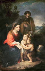 Die Heilige Familie mit dem kleinen Johannes