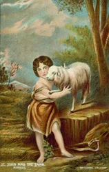 Das Jesuskind und der Lamm