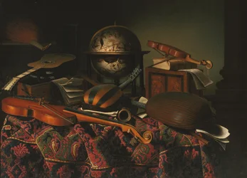 Stillleben mit Musikinstrumenten