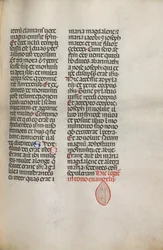 Missale: Fol. 122: enthält Musik für Hely Hely Lama usw. innerhalb der St. Mattion Passion