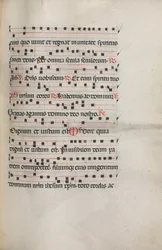 Missale: Fol. 154: Musik für Exultet, 1469