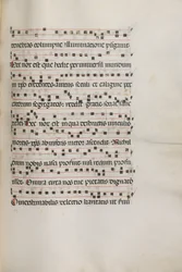 Missale: Fol. 155: Musik für Exultet, 1469