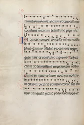 Missale: Fol. 157v: Musik für Exultet, 1469