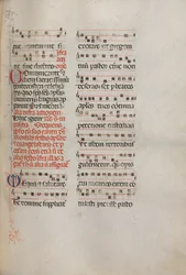 Missale: Fol. 181: Musik für verschiedene gewöhnliche Gebete, 1469