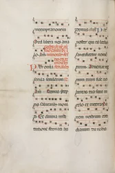 Missale: Fol. 189v: Musik für verschiedene Gebete, 1469