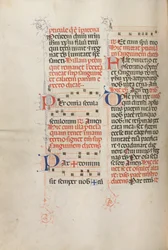 Missale: Fol. 190v: Musik für verschiedene Gebete
