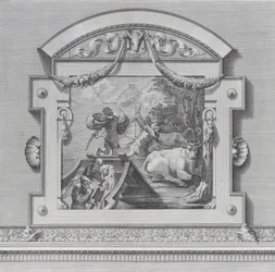 Tafel 24: Die Gefährten des Odysseus stehlen die dem Apollo heiligen Rinder