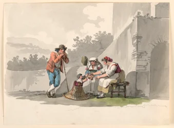 Eine Bauernfamilie in der Campagna