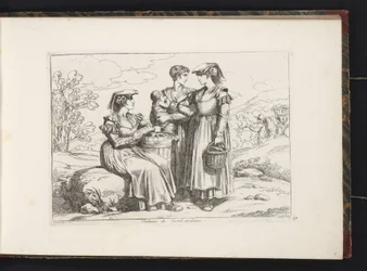 Drei Frauen und ein Kind aus Castel Madama