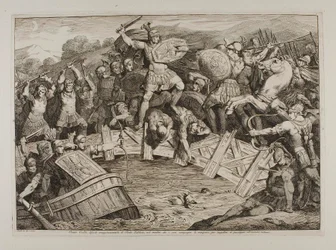 Horatius Cocles kämpft auf der Pons Sublicius