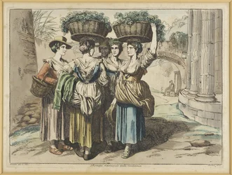 Römerinnen bei der Rückkehr von der Weinlese
