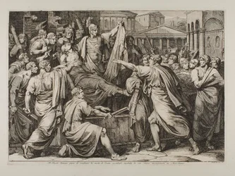 Das römische Volk schwört, den Mord an Caesar zu rächen