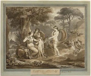 Venus präsentiert Amor Kalypso, aus Die Abenteuer des Telemach, Buch 7