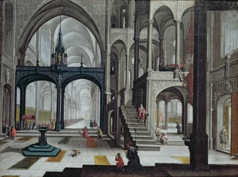 Prozession in einer Kathedrale