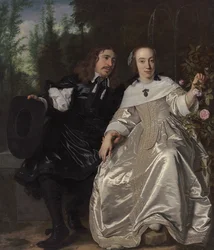 Abraham del Court und seine Frau Maria de Kaersgieter, 1654