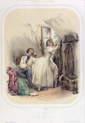 Illustration für das Lied Le Grenier von Pierre Jean de Beranger (1780-1857)