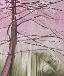 Träumender rosa Wald