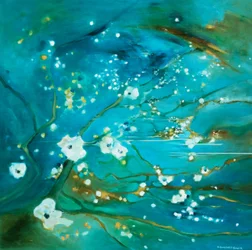 Teal Wasserblüten