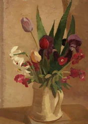 Tulpen, Goldlack und Narzissen