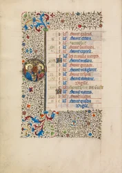 Oktober Kalenderseite; Heilige Simon und Judas