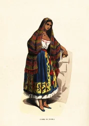 Frau aus der Stadt Puebla, Mexiko