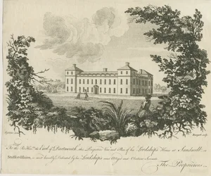 Sandwell Park - Halle: Kupferstich, nd [ca. 1770]