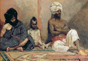 Sitzende Araber, 1877