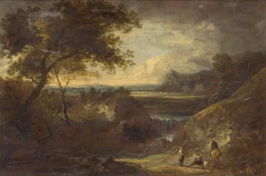 Landschaft mit Figuren