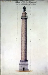 Erhebung des Denkmals des Herzogs von York, Carlton Gardens, London