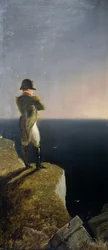 Napoleon auf Elba denkt über St. Helena nach, um 1844