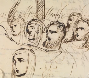 Studie für, Christi Einzug in Jerusalem