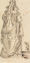 Studie einer Frau von hinten