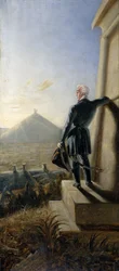 Der Herzog von Wellington sinnt auf dem Schlachtfeld von Waterloo, ca. 1844