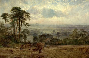 Kornfelder, Wollaton Hall, Nottingham, 19. Jahrhundert