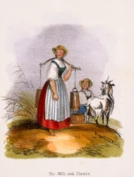 Für Milch und Käse, um 1845
