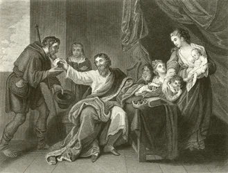 Alfred teilt das Brot