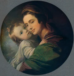 Mrs. West und Kind, 1770, 1909
