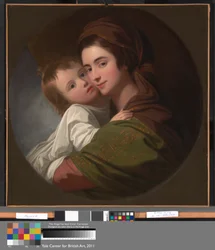 Die Frau des Künstlers Elizabeth und Ihr Sohn Raphael