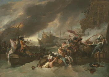Die Schlacht von La Hogue, ca. 1778
