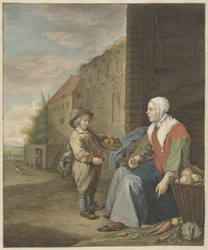 Die Gemüsehändlerin