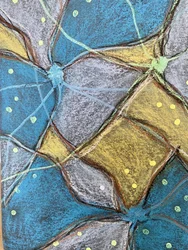 Lebendige geometrische Textur