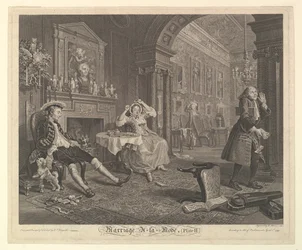 Marriage A-la-Mode, Platte II, April 1745
