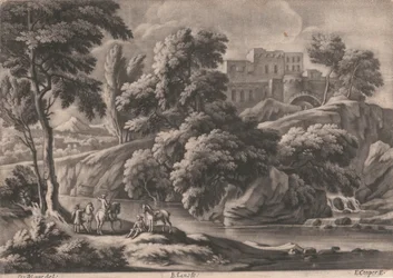 Landschaft mit Schloss