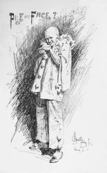 Clown-Skizze, ca. 1893, 1894